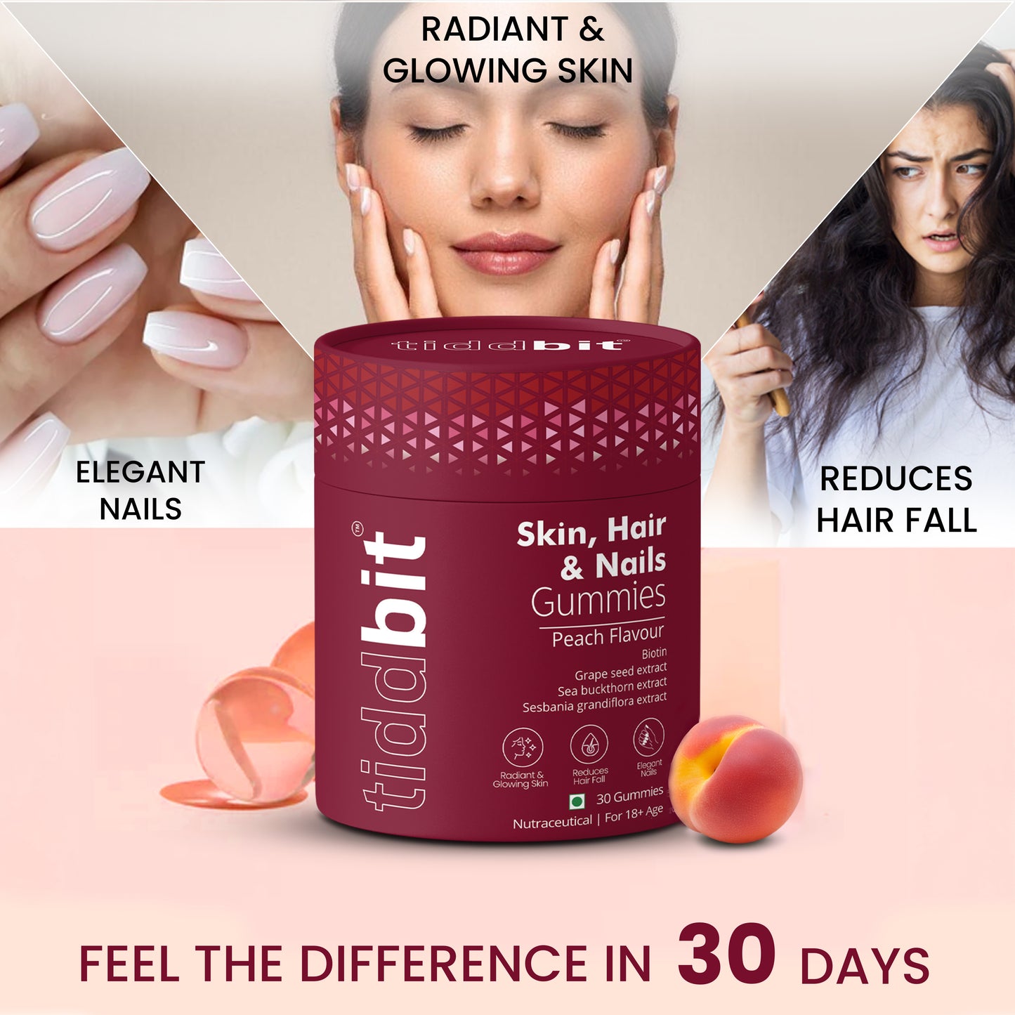 Skin, Hair & Nail Gummies + GCH Skin Tablets - Combo Pack