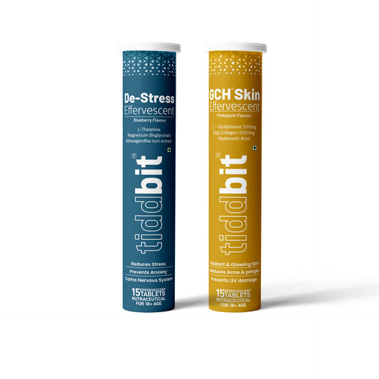 GCH Skin Tablets + De Stress Tablets - Combo Pack