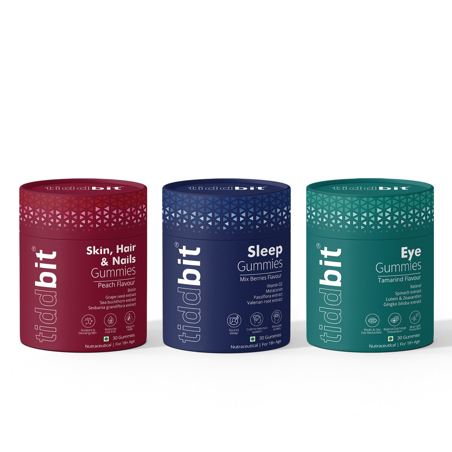 Skin, Hair & Nail  + Sleep  + Eye Gummies - Combo Pack