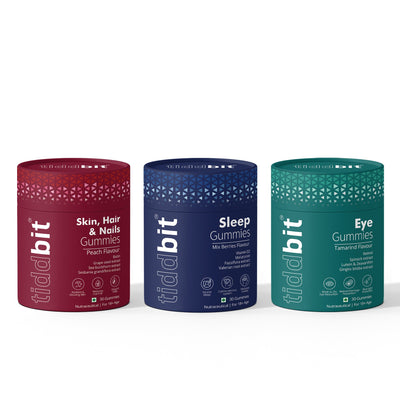 Skin, Hair & Nail  + Sleep  + Eye Gummies - Combo Pack