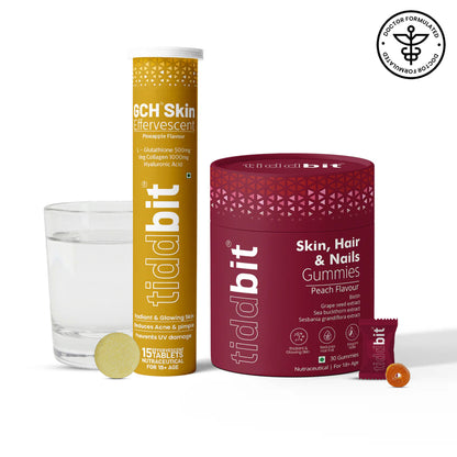 Skin, Hair & Nail Gummies + GCH Skin Tablets - Combo Pack
