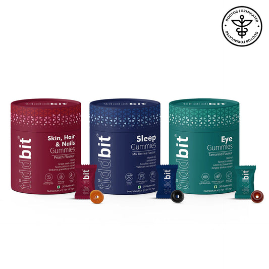 Skin, Hair & Nail  + Sleep  + Eye Gummies - Combo Pack